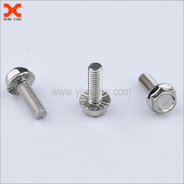 Hex head stainless steel flange bolts manufacturer