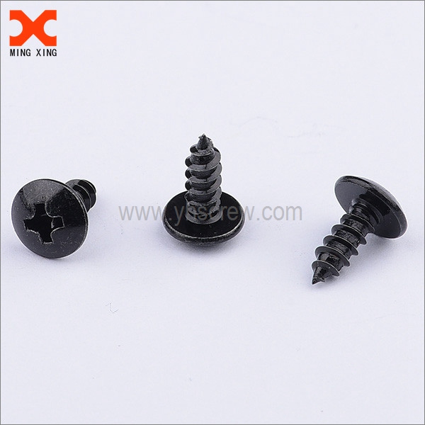 Phillips truss head type ab black oxide self tapping screws
