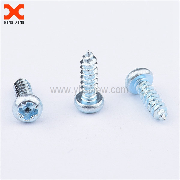 Zinc plated pan pozi type ab self-tapping screws