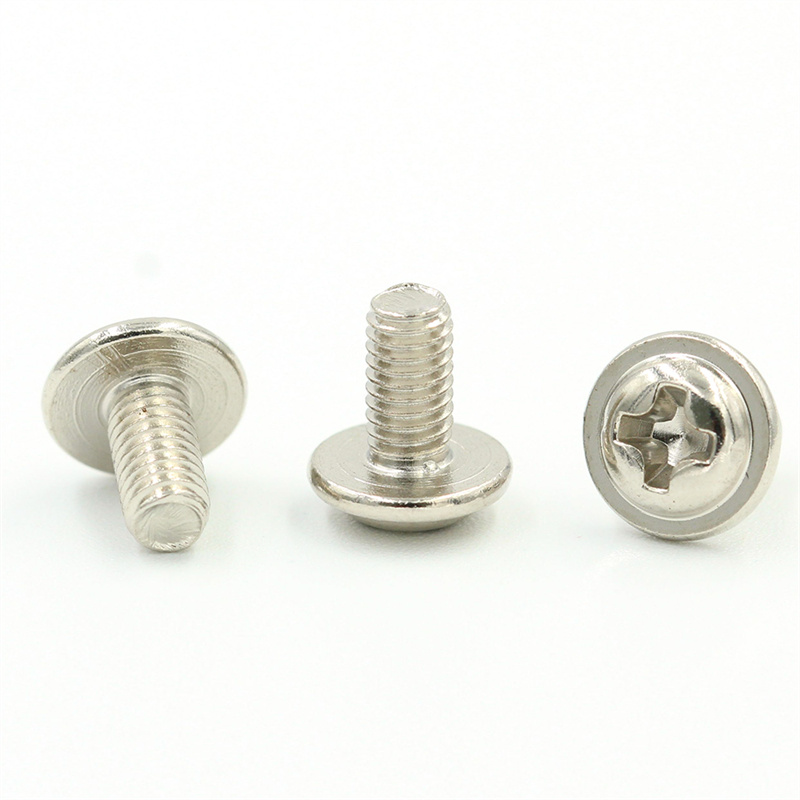 Phillips button flange sarreted Machine screw