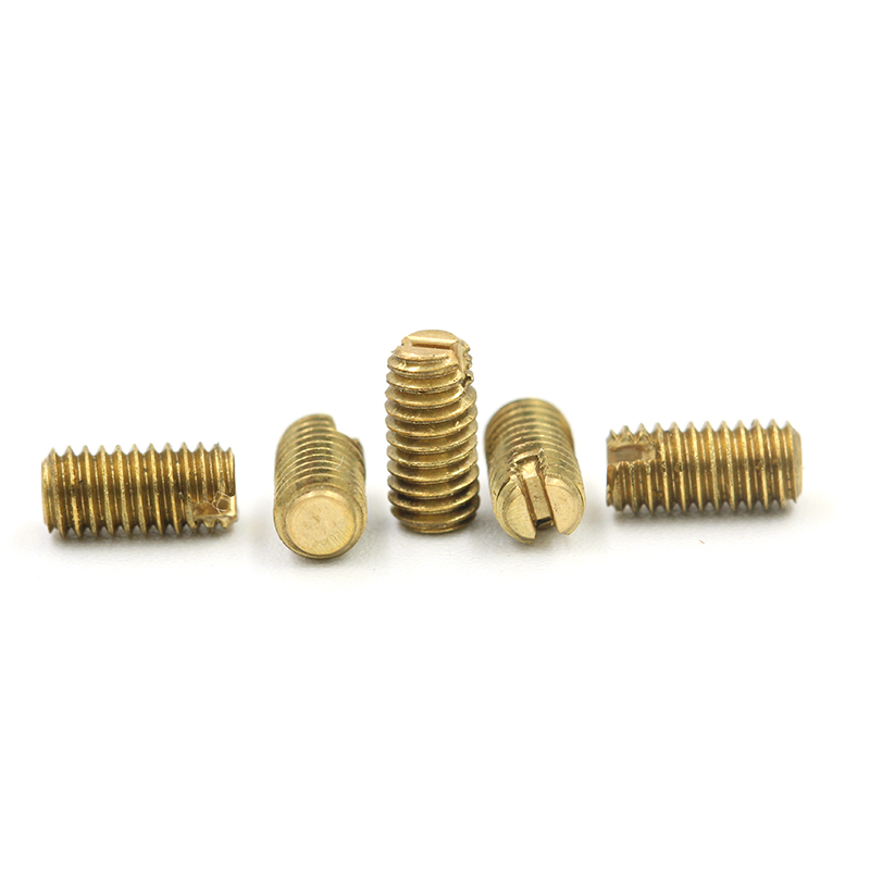 China Fasteners Custom brass slotted set screw