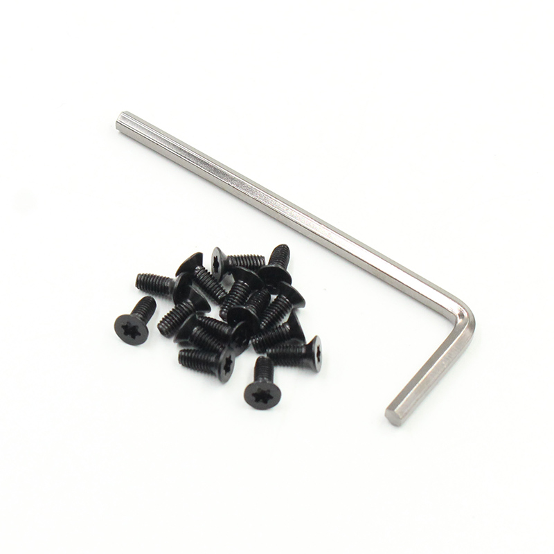wholesale flat head torx black triangle thread screw