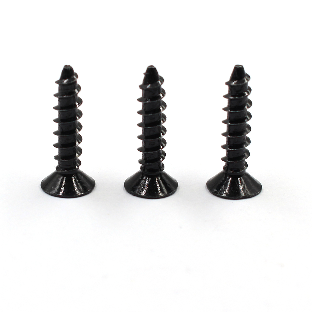Selftapping screw black flat head din7982